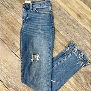 Free People: Great Heights Frayed skinny jeans